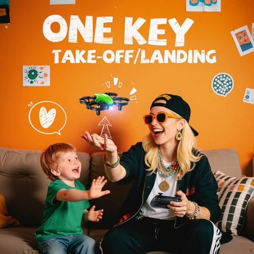 Image of V995 Mini Drone for Kids and Beginners, Indoor Outdoor Quadcopter Plane for Boys Girls with 3D Flips,360 Rotation,Circle Fly,Auto Hover, Headless Mode and 3 Batteries,Gift for Boys and Girls