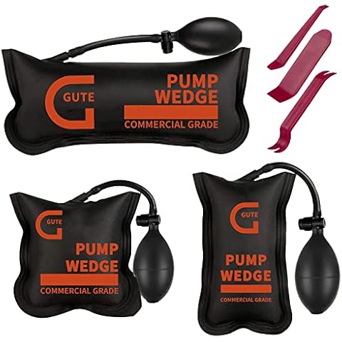 GUTE Car Air Wedge Pump Up Bag,Air Wedge Pump Alignment Tool,Installation Auto Repair Inflatable Shim Cushioned Powerful Hand Tools,Hand Precise Alignment and Leveling for Home Use Door Window(3Pack) Cover