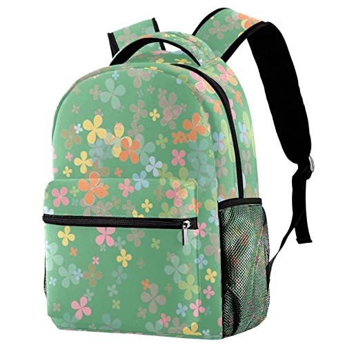 Sac à dos de voyage pastel trèfle Leisure Campus pour filles et garçons