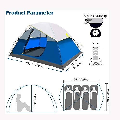 Carpa para camping liviana para 1 persona impermeable miniatura 2