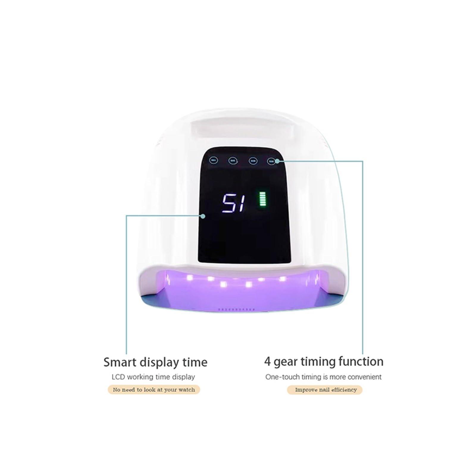 Lampa UV do paznokci, Lampa LED UV do paznokci Lampa do paznokci Lampa do suszenia paznokci Do paznokci żelowych Manicure Lampy do paznokci UV Suszarka Narzędzia do paznokci,do paznokci żelowych(4)