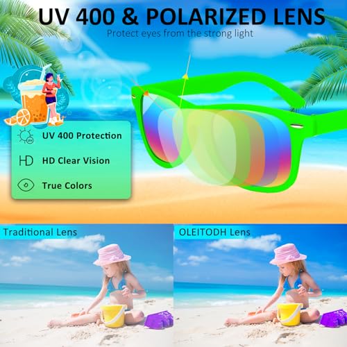 120 Pcs Kids Sunglasses Bulk Party Favors,Neon Party Sunglasses for Boys Girls, Summer Pool Beach Party Favors Supplies,Gift for Birthday Party and Outdoor Activity Age 3-84
