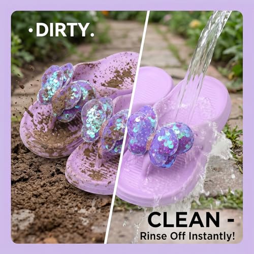 Image of Bunny Kids slides, Girls Slides Non-slip Summer Beach Pool Shoes Toddler Cartoon Slide Sandals Indoor& Outdoor Garden Slippers Shower Shoes