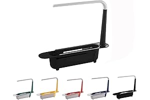 2-in-1 Retractable Sink Storage Rack: Maximize Kitchen Efficiency