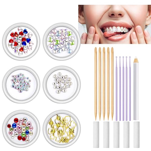 Rhinestone , Kit de Cristales para Dientes, Adornos para Festivales Eventos Cosplay Sesiones de Fotos Fiesta de Finalizantes Espectáculos de Baile Salidas Casual Boda