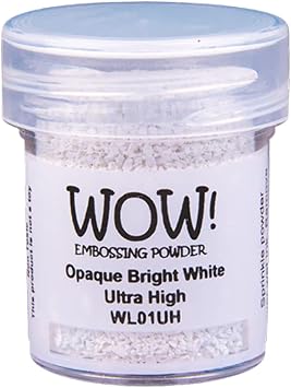 Wow Embossing Powder WOW-UH-WL01 Ultra High Embossing Powder, 15ml, Opaque Bright White