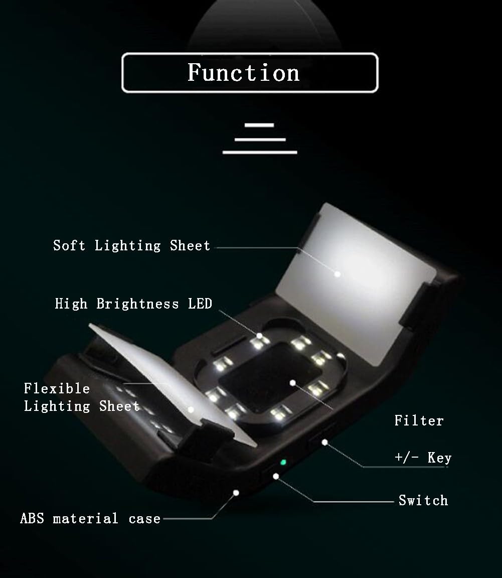 Dental Flash Light, Oral Lámpara de Relleno LED Equipo de Fotografía Linterna para el Hogar Salón de Fotografía Ayuda Oral Teléfono Celular Cámara Luz Suplementaria