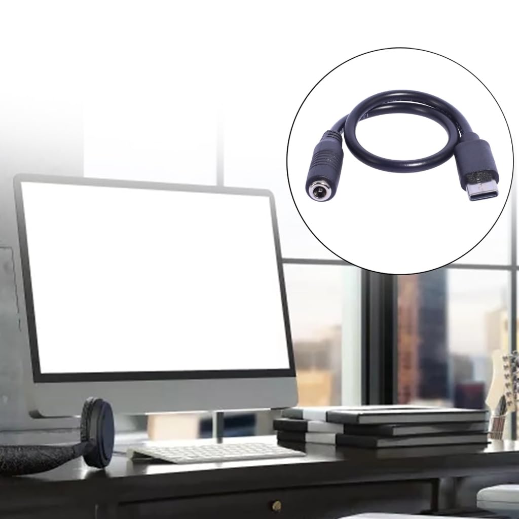 Adapter ładowarki USB typu C męski na 3,5 x 1,35 mm żeński do urządzeń