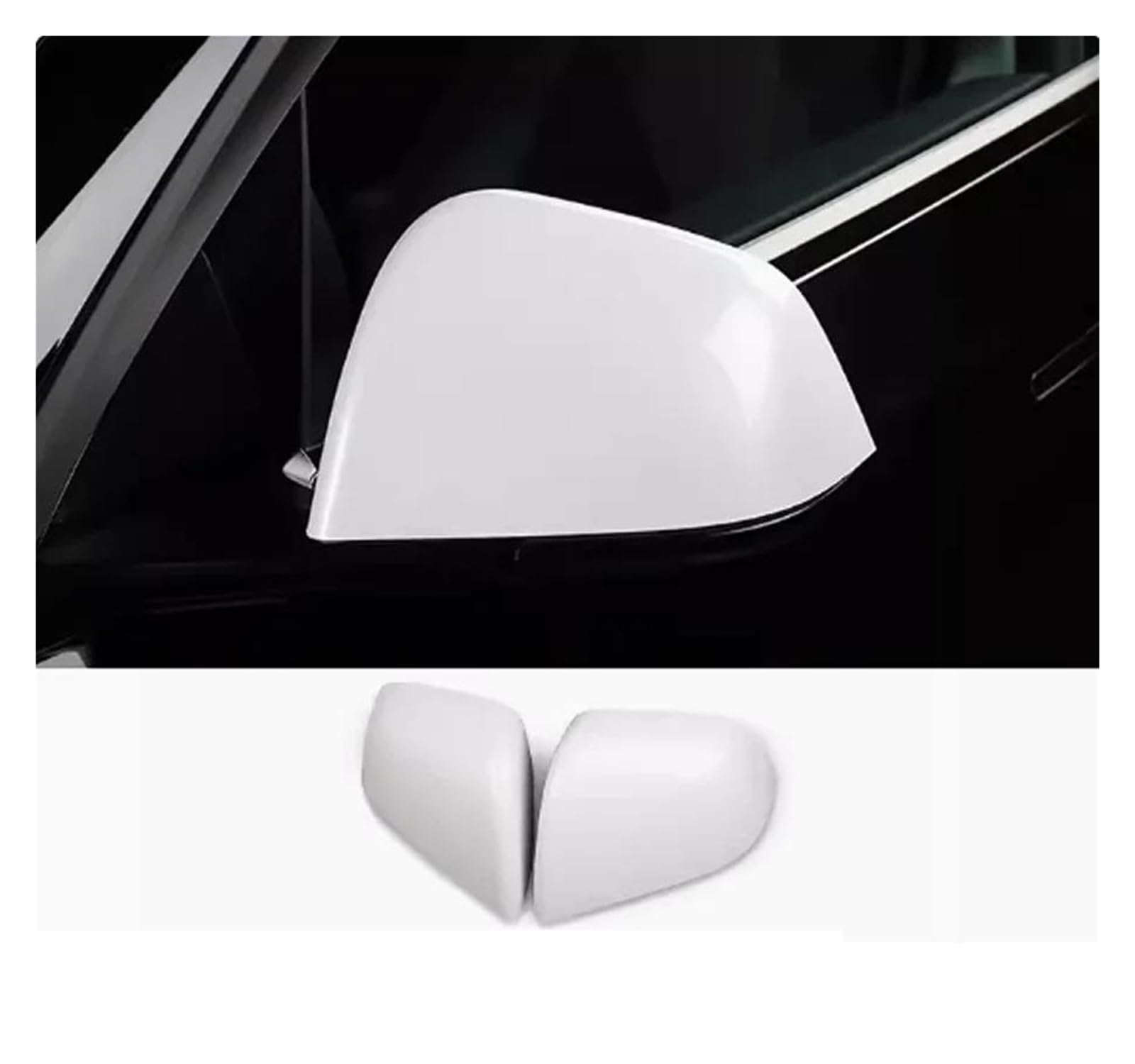 Pokrywa wsteczna pasuje do Tesla dla modelu dla Y dla modelu 3 lusterka wsteczne do samochodu obudowa wymienna akcesoria skrzydło drzwi osłona lusterka bocznego 1 para osłona lusterka drzwi