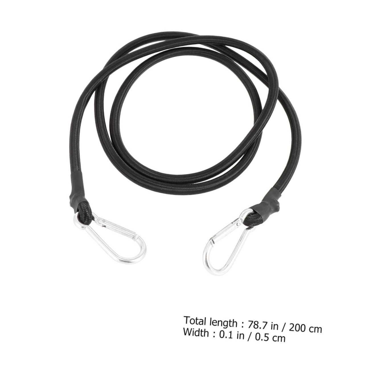 Unomor 2M Elastic Cargo Binding Belt Tensioner with Hook Heavy Duty Tightening Rope for Motorcycle Trunk Durable Lightweight Easy to Carry Environmental Protection Material