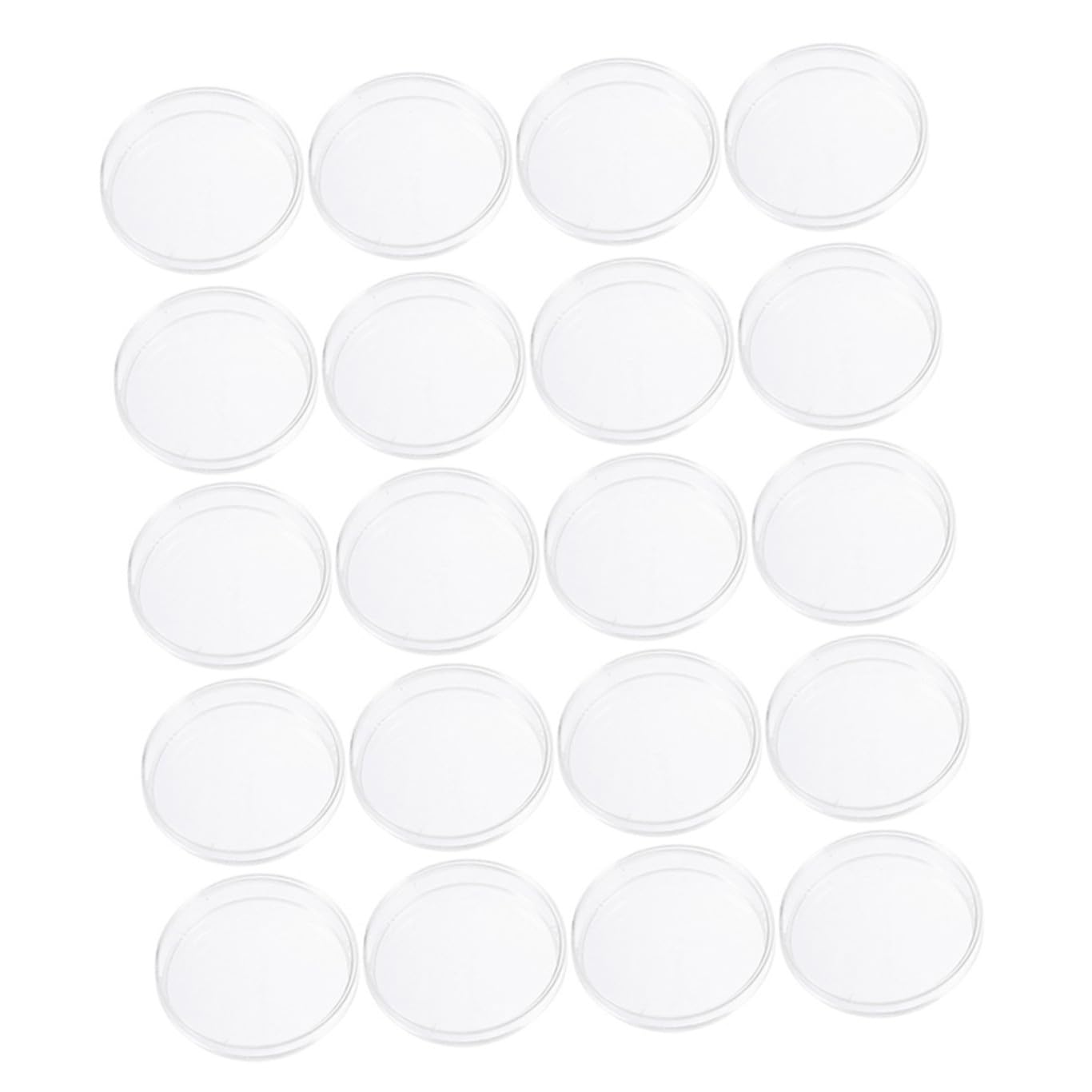 DECHOUS 2sets 30pcs Plastic Petri Dish Set Culture Dishes for Science Projects Laboratory Use for Yeast Culturing and School Experiments 30pcs*2