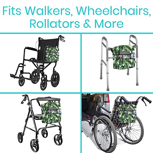 image for Vive Accessories Bag for Walker, Wheelchair, Rollator, w/Cup Holder - 