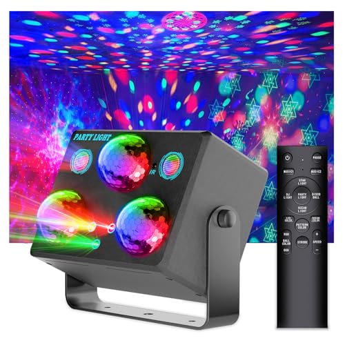 Disco Party Lights with RGB & Laser Effects