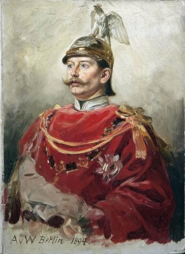Tableau Art Abstrait Portrait Empereur Allemand pour Décoration Salon
