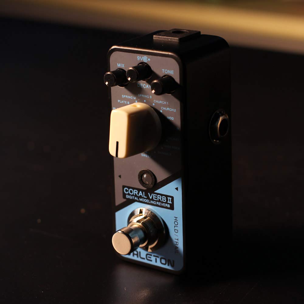 Valeton Pedale effetti per chitarra Coral Verb II Digital Reverb