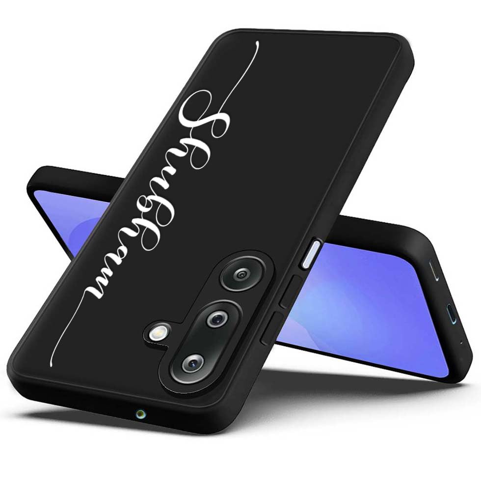 Image of Fashionury Back Cover Case for Samsung Galaxy M36 5G / Samsung Galaxy F36 5G | Matte Soft Silicon Flexible | Camera Bump Protection | Custom Name Back Case Cover