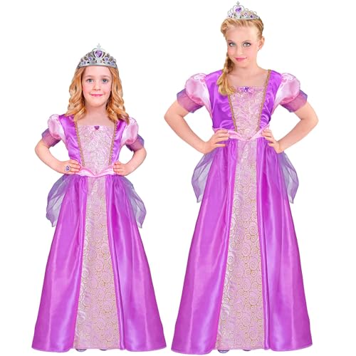 W WIDMANN MILANO Party Fashion - Costume enfant princesse, robe et tiare, reine, conte de fées, costume de carnaval