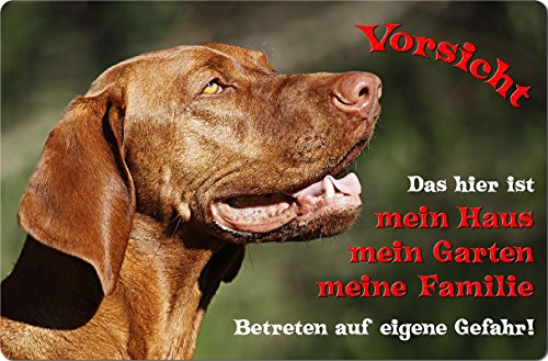 Preisvergleich Produktbild +++ MAGYAR VIZSLA - Metall WARNSCHILD Schild Hundeschild Sign - MAG 05 T1