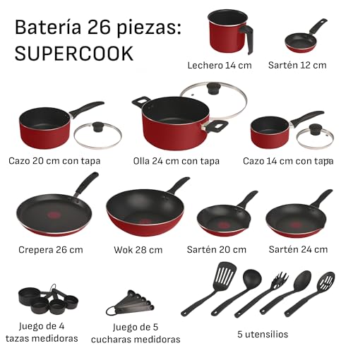 La Mejor Lista de Bateria de cocina t fal - 5 favoritos. 12 bateria de cocina t fal marca Tefal (2)