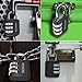 Padlock with 3 Digit Combination - Outdoor Weatherproof Combination Lock - Keyless Resettable Combo - for Luggage, Fence, Travel, Gate, Door, School, Gym, Sports, Toolbox, Case, Employee Lockers, Hasp