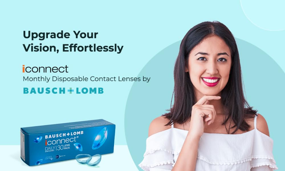 Bausch & Lomb Iconnect Daily Contact Lens - Spherical | Daily Disposable | Hydrogel Material | (-5, Pack of 30) - Image 5 thumbnail