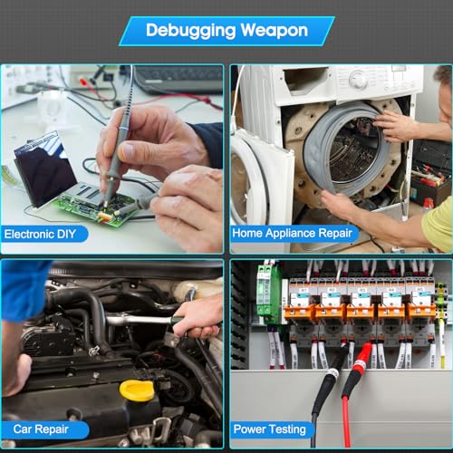 Image of Digital Tablet Oscilloscope, Automotive Oscilloscope Dual Channel 100MHz Bandwidth, 1GB Storage Frequency Analyzer with 7-inch LCD Touch Screen, Anti Burn Oscilloscope Kit