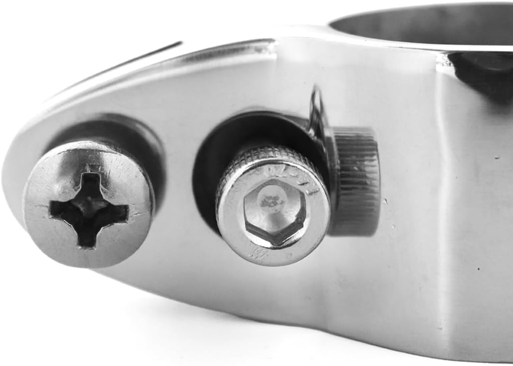 Boat Marine Bimini Top Hardware Stainless Steel, Heavy Duty Cap Eye End Tube, External Eye End for Boat