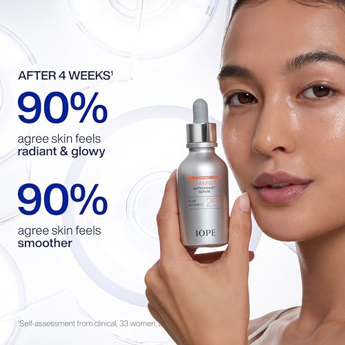 Image of IOPE Expert Vitamin C 25% Antioxidant Serum - 25% Pure Vitamin C Face Serum - Visibly Evens Skin Tone, Enhances Radiance, and Smooths Texture - 5 Antioxidants and PHA - 0.77 fl. oz.