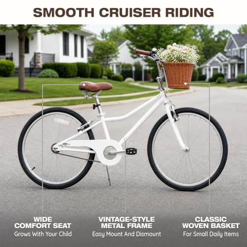 Yventix 24 Inch Cruiser Bike