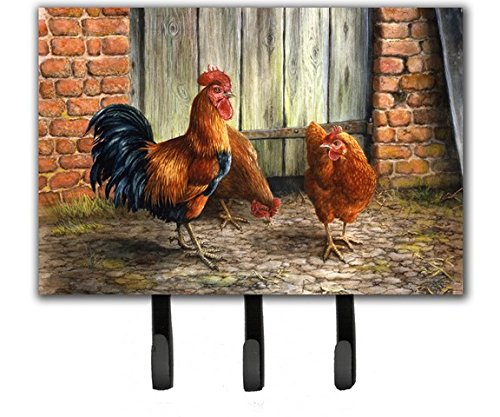 Rooster & Chickens by Daphne Baxter Leash or Key Holder