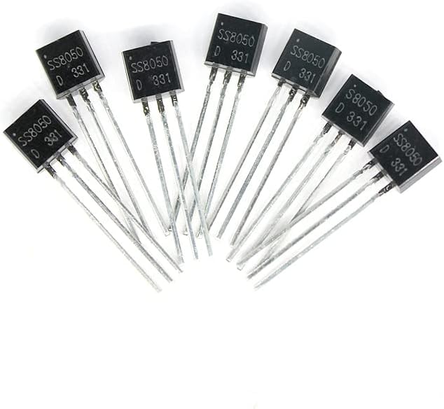 AAKOMA Transistor 50pcs SS8050 Transistor Diode Transistors Set Silicon NPN TO-92 25v 1.5A Electronic Component Triode BJT Transistor kit in Stock