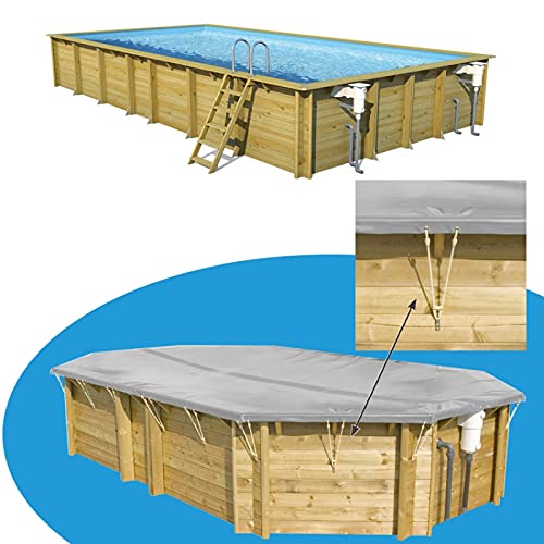 Procopi - Telone invernale per piscina in legno BWT myPOOL Pool'n Box e Weva-5 x 2 m
