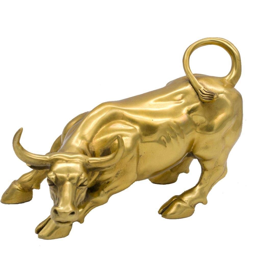 Sculpture Feng Shui de vache pour rompre la monotonie d'une étagère ou d'un meuble