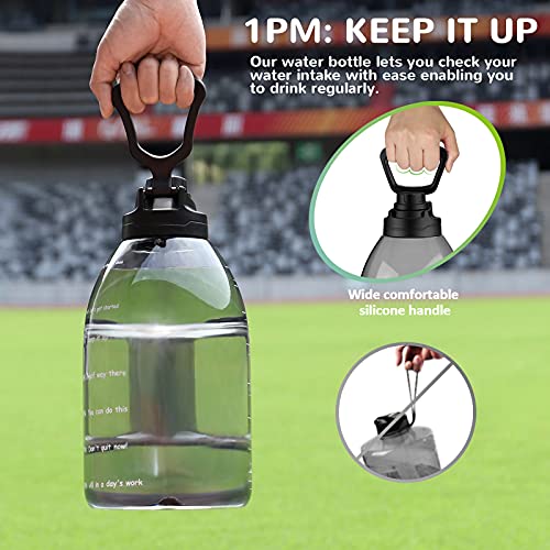 Trinkflasche Sport Wasserflasche Flasche 3.78 liter Große 1 Gallon 3 l Trinkflaschen BPA Frei Gym Auslaufsicher 05 (3… - Image 5