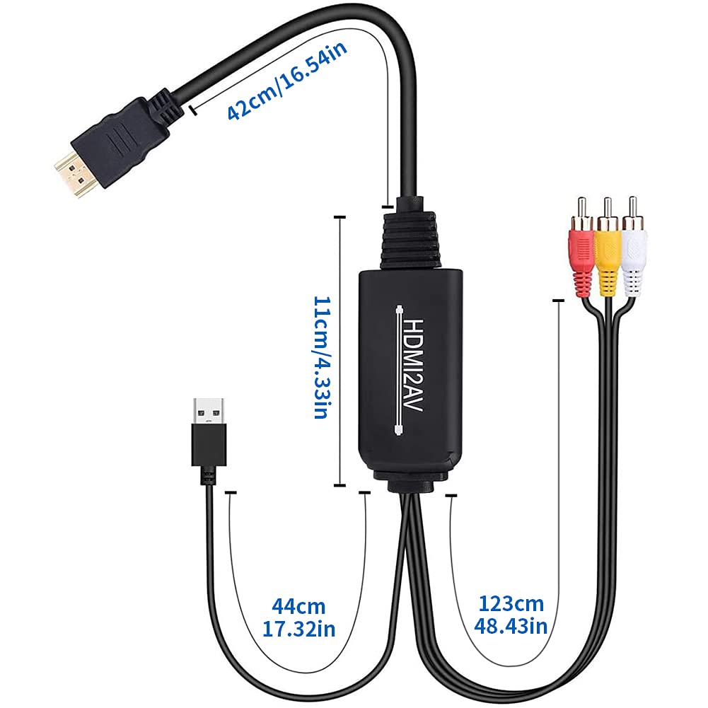 Amazon | HDMI to RCA(AV) 変換コンバーター HDMI to RCA AV