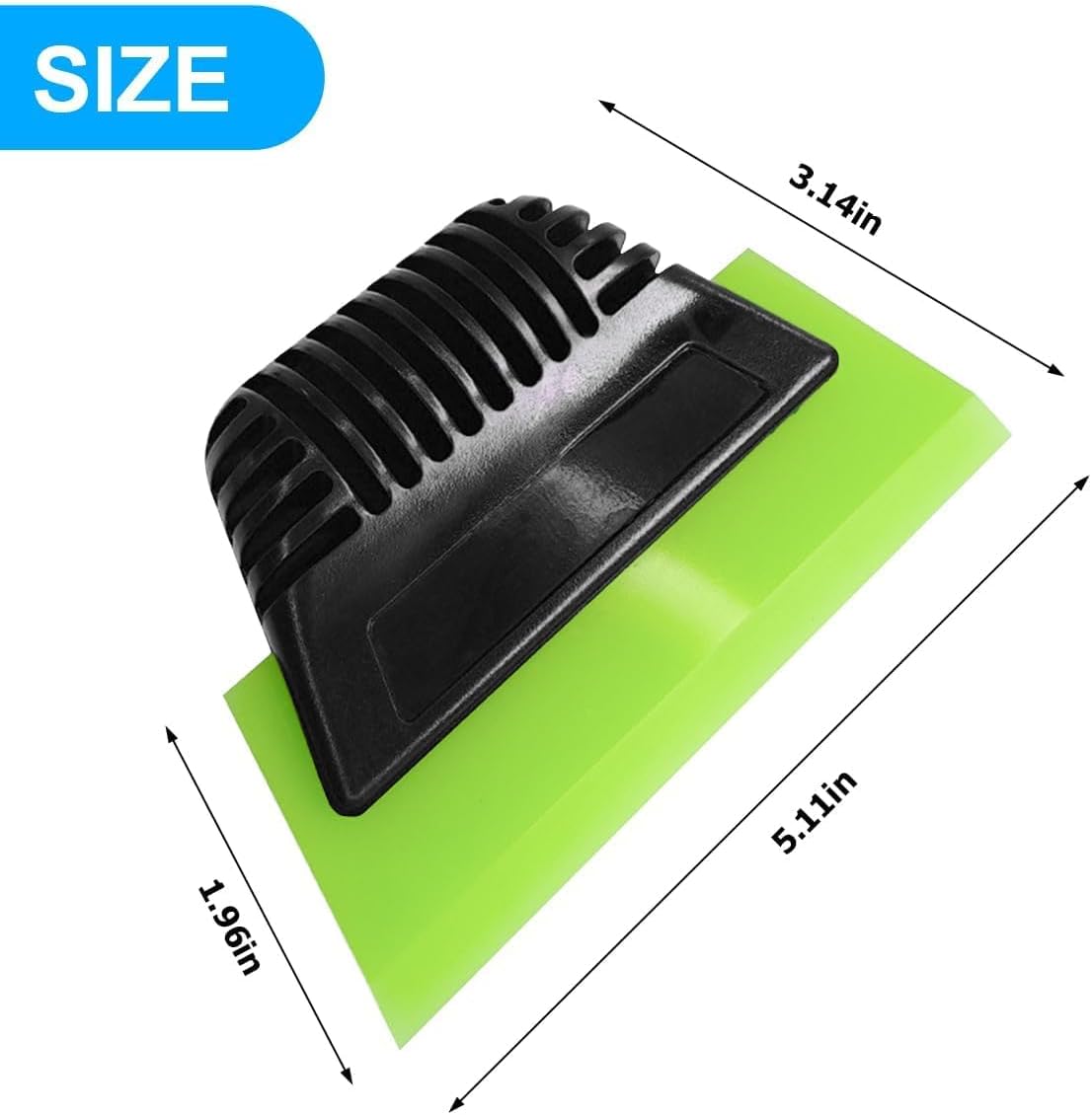 Car Glass Small Window Squeegee, All-Purpose Auto Windshield Water Blade Glass Doors Side Mirror Wiper Shower Bath Tint Squeegee, Universal for SUV Truck RV and Home Cleaning