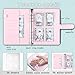 100 Envelope Challenge Binder, 25 Sheets Silkscreen Numbers to 100, Not Stickers, Reusable Tracker, Easy and Fun 100 Envelopes Money Saving Challenge Save $5050, Budget Planner & Saving Money (Pink)