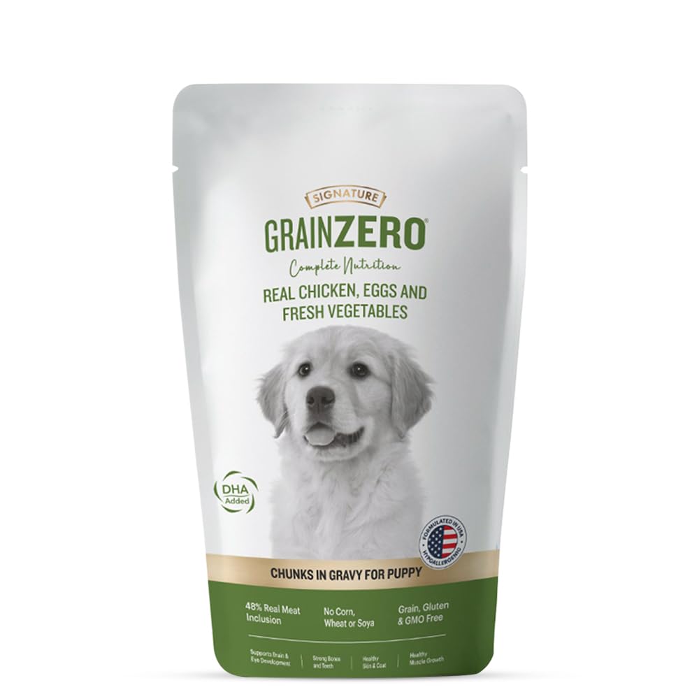 Grain Zero Signature Wet Puppy Food-Chicken Chunks In Gravy 150 Gm(Pack Of 5) (B0D37DL7CG) Amazon Price History, Amazon Price Tracker