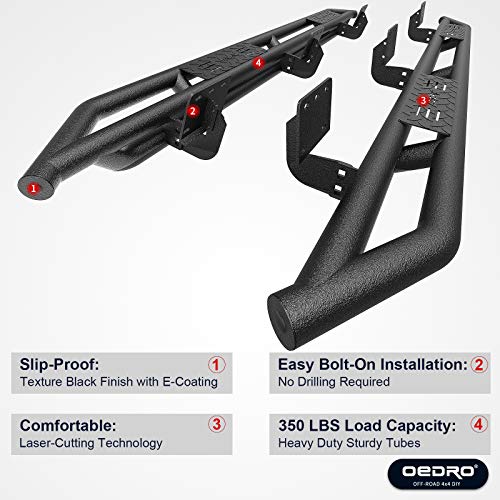 Estribos OEDRO 6 pulgadas para RAM 1500 Crew Cab 2019-2026 miniatura 4