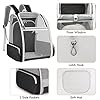 Cat-BackpackLarge-Expandable-Pet-Carrier-BackpackCat-BookbagAirline-Approved-Pet-Travel-Backpack-Carrier-BagClear-Outdoor-Hiking-Backpack-for-Small-Dog-Cat-Puppy-Kitten-Bunny-Bird-Chicken-Black Cat Backpack - The Perfect Pet Carrier for Your Adventurous Cat