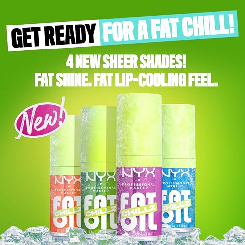 NYX PROFESSIONAL MAKEUP Fat Oil Chillz, Moisturizing, Shiny and Vegan Tinted Lip Gloss - Kiwi Freeze (Sheer Green) - image 3
