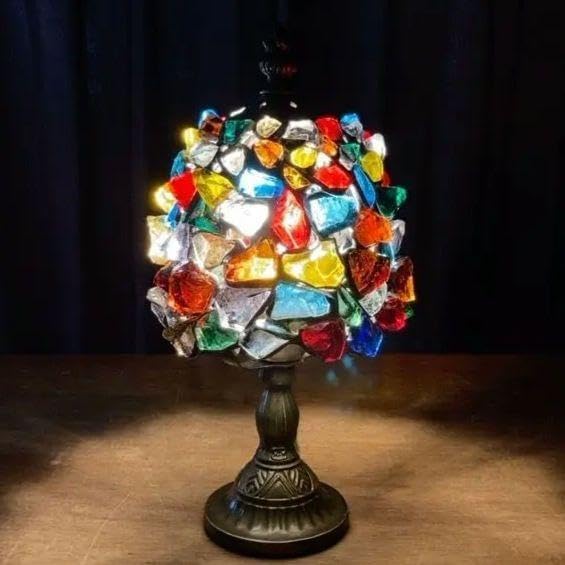 ダルガラス ランプ ステンドグラス ハンドメイド ダルガラス ランプ