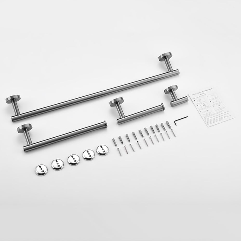 Accessoires de salle de bain gris fusil pour organiser votre espace douche au quotidien