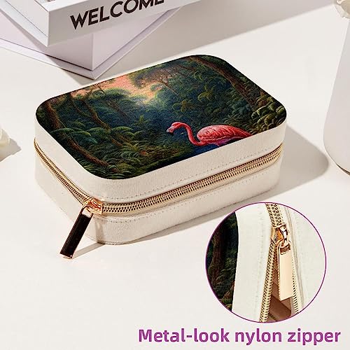 Boîte à bijoux en velours de qualité avec fermeture éclair durable