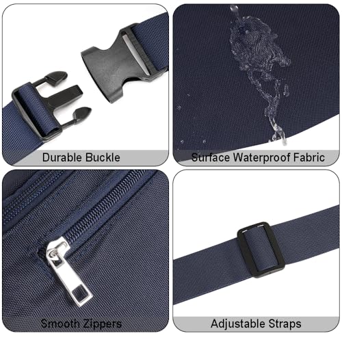 Bauchtasche Gürteltasche Hüfttasche Sport Wasserdicht Gürteltasche Damen Herren Sport Tasche Outdoor Reisen Wandern Laufen Joggen Hundetraining (Blau)