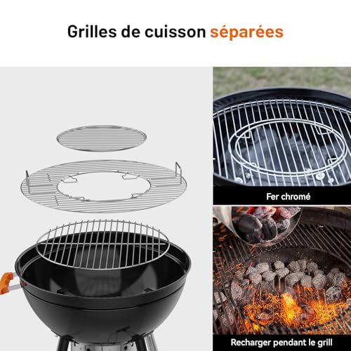 Barbecue charbon gain de place avec table rabattable KEYO GRILL - 5