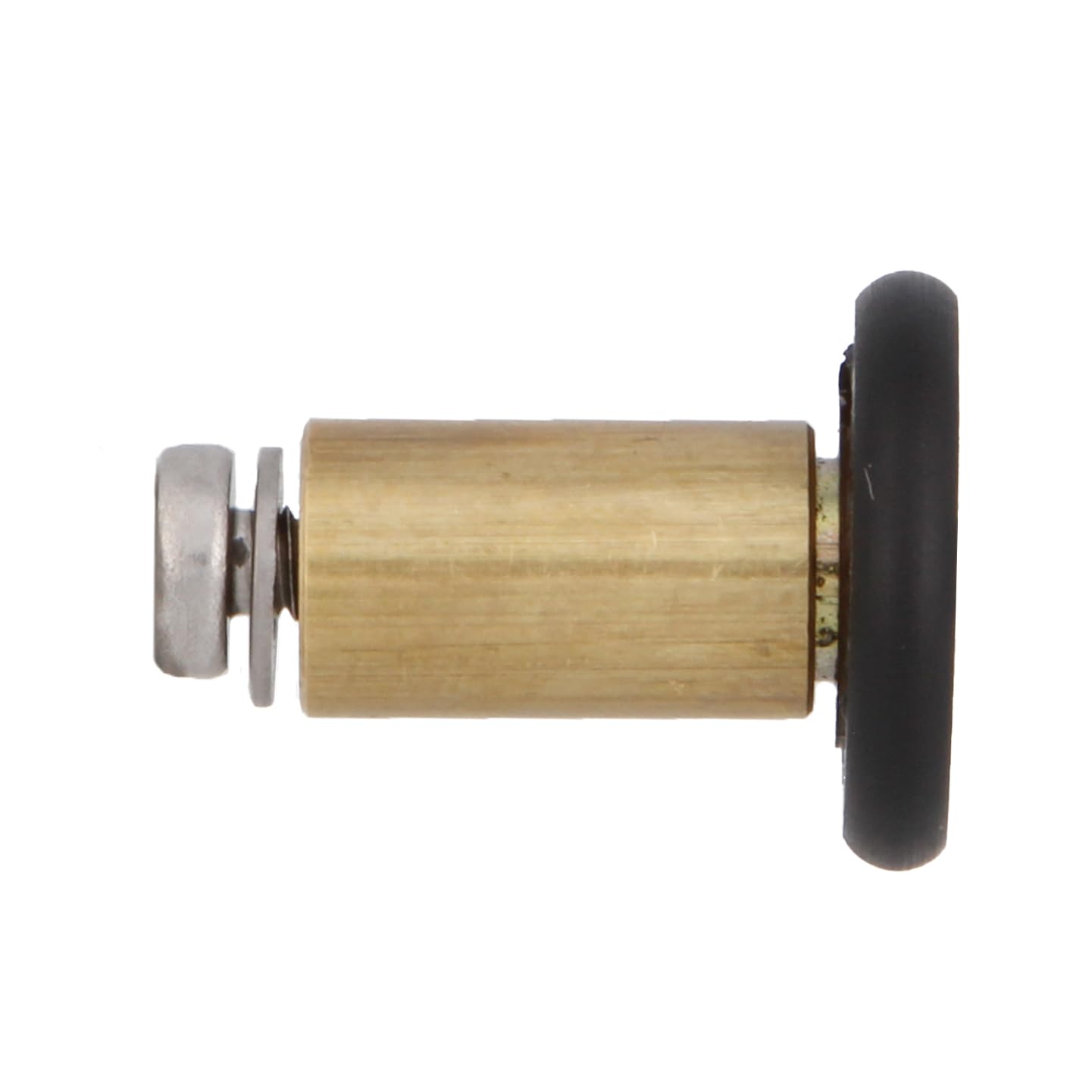 Amig - Cuscinetto Box Doccia | Set di 2 Unità | Ø 20/17 mm | Cuscinetto Frontale e Vite M4x25 | Per Porta Scorrevole Doccia | Poliammide Nero
