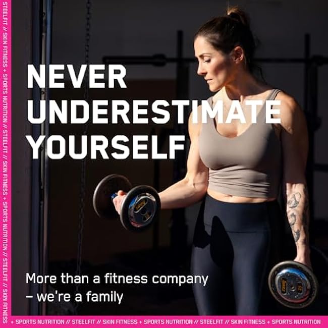 SteelFit Thigh Trimmers for Women & Men ¨C Latex-Free Neoprene Thigh Slimmer Trainer Wraps for Increased Circulation, Heat & Sweat - Adjustable Non-Slip Fit, Moisture-Wicking Lining - On Size Fits Most