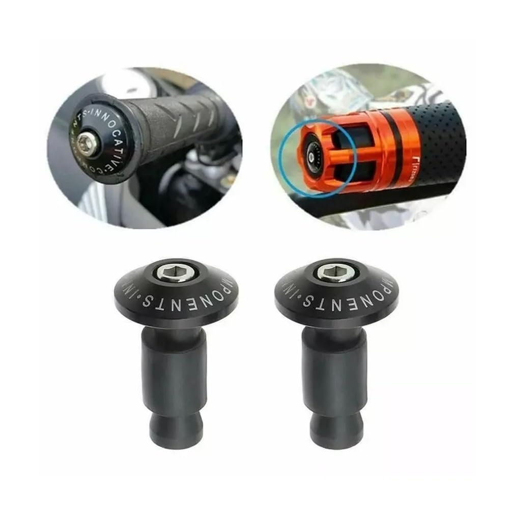 Tapones para Manillar De Motocicleta para 2 Unidades Universales Contrapesos Accesorios De Protección para Manillar De Motocicleta.
