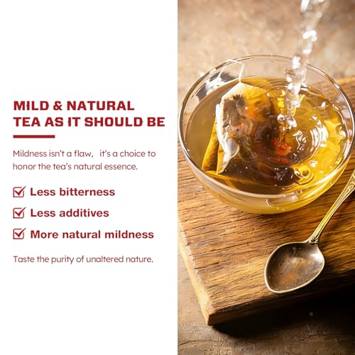 Image of VailHerbTea Sarsaparilla Root Tea Bags - 50 Count, Handcraft Herbal Tea for Detox Cleanse Support, Natural Formula w /Echinacea & Dandelion for Urinary & Immune System - Caffeine-Free, Mild Taste Tea.